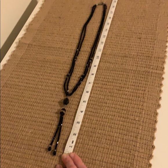 Black and silver long necklace - Picture 1 of 2